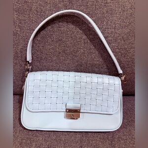 Micheal Kors Tiffany Blue Woven leather Handbag